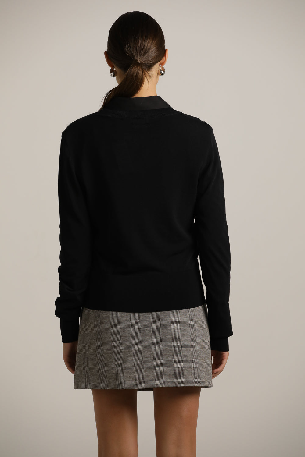 Semi-Sheer Fine Knit Cardigan