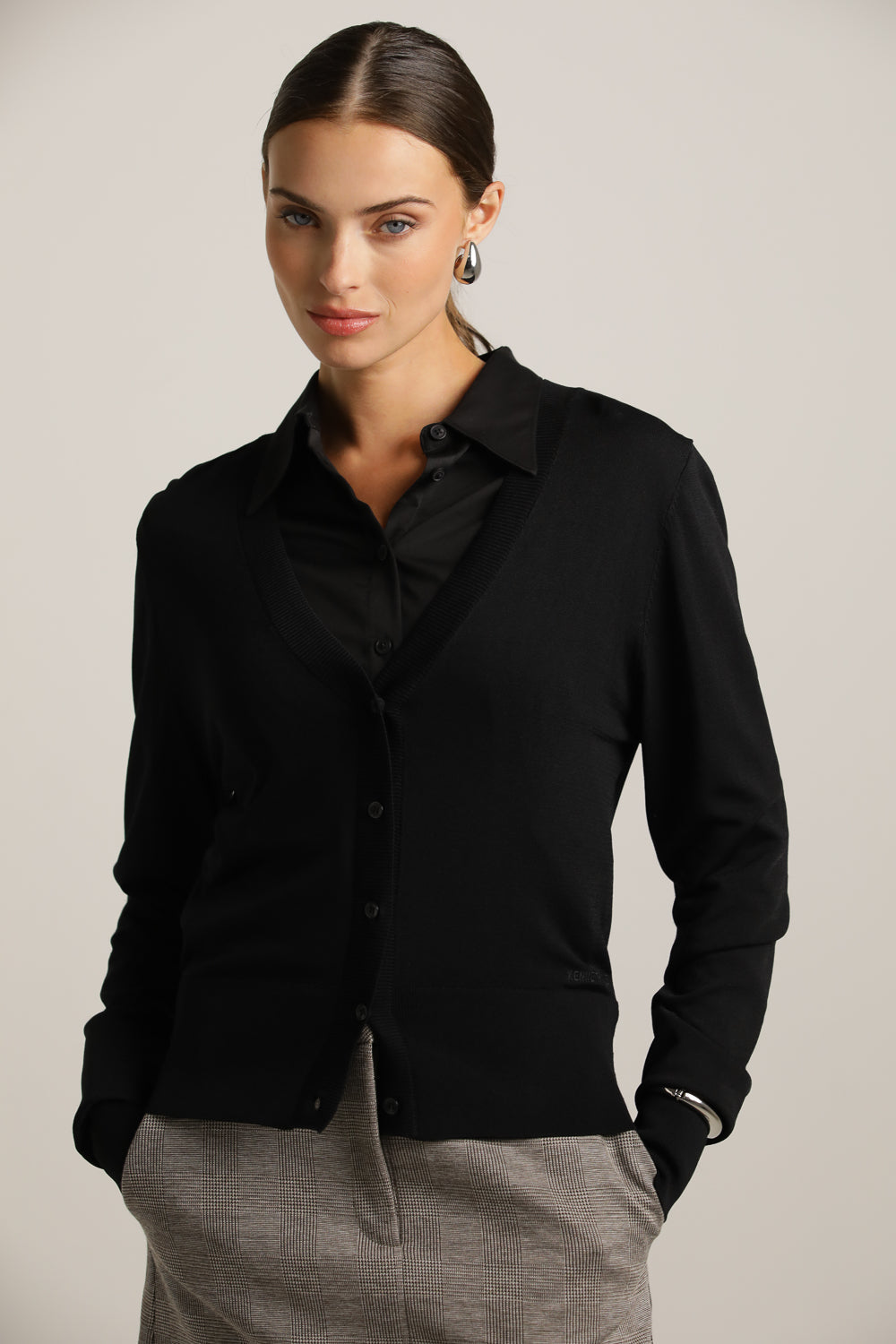 Semi-Sheer Fine Knit Cardigan