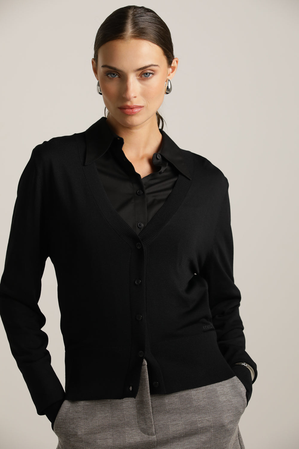 Semi-Sheer Fine Knit Cardigan