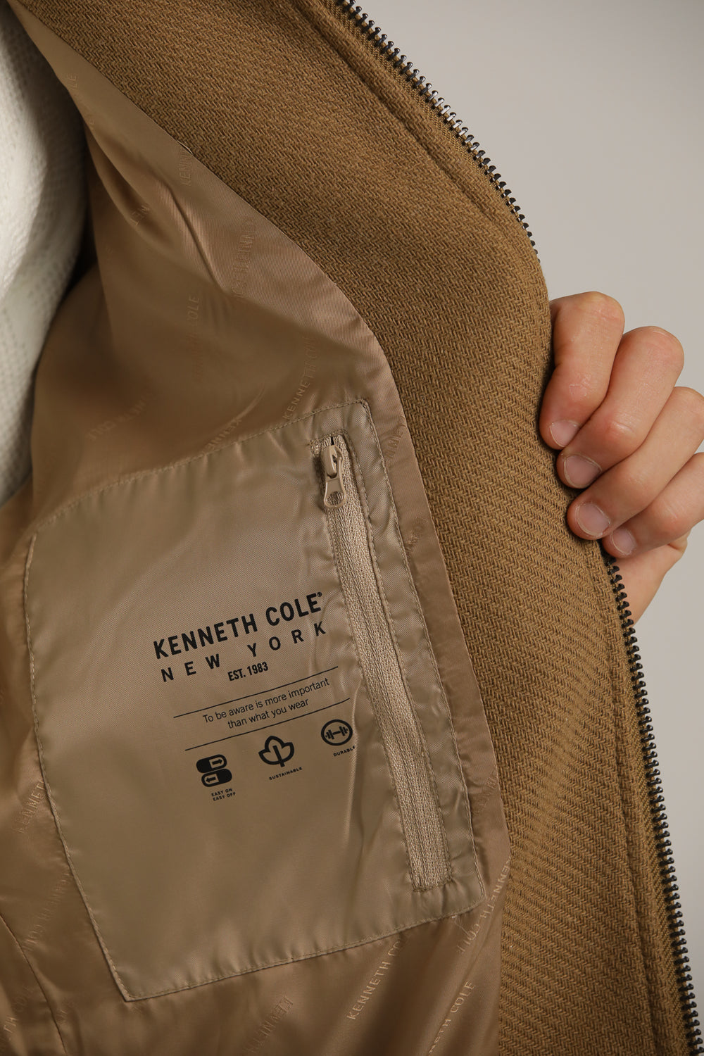 Bomber Jacket In Woven Embossed