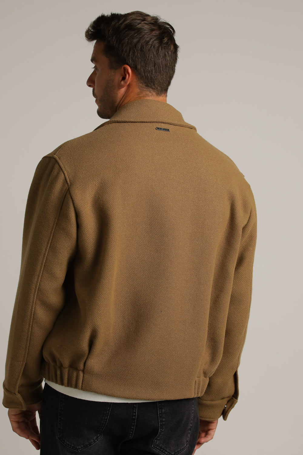 Bomber Jacket In Woven Embossed