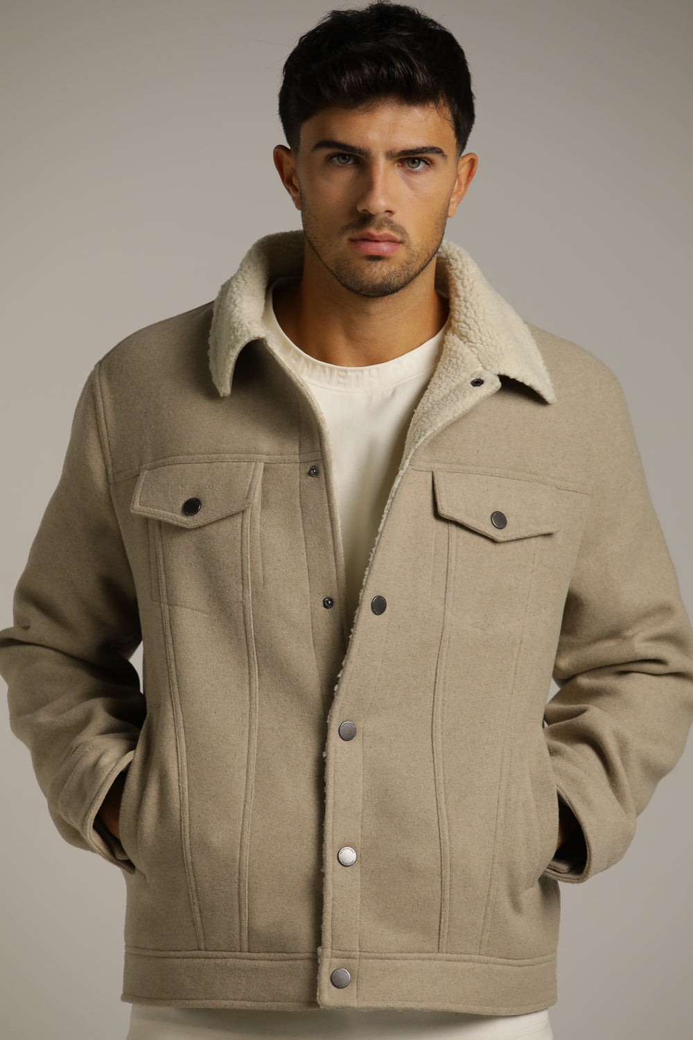 Trucker Jacket With Vegan Fur Lining