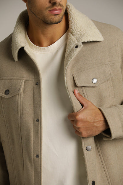 Trucker Jacket With Vegan Fur Lining
