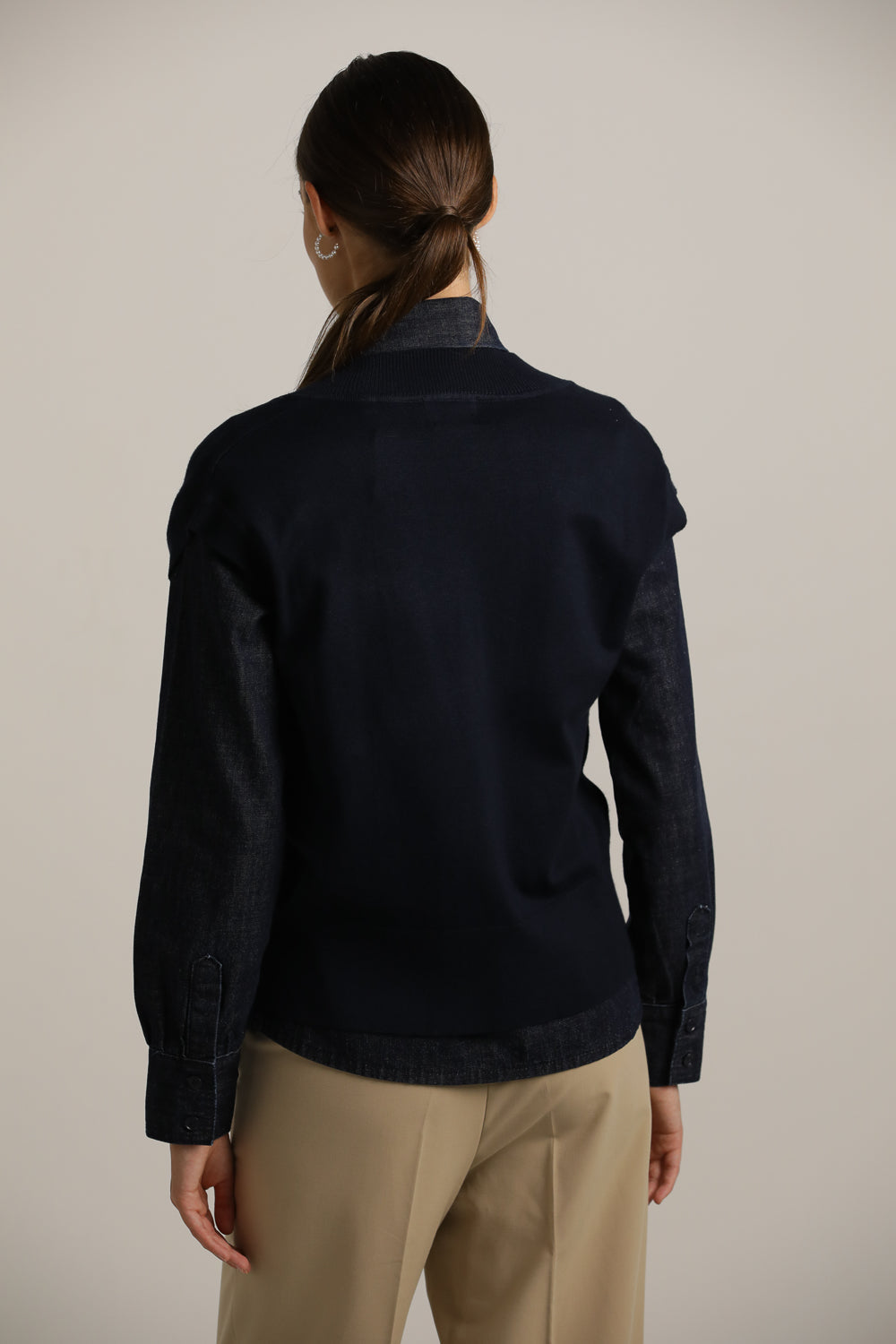 Deep V-Neck Knit Vest