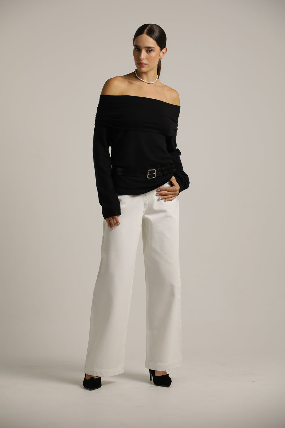 Off-The-Shoulder Knit