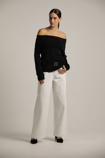 Off-The-Shoulder Knit
