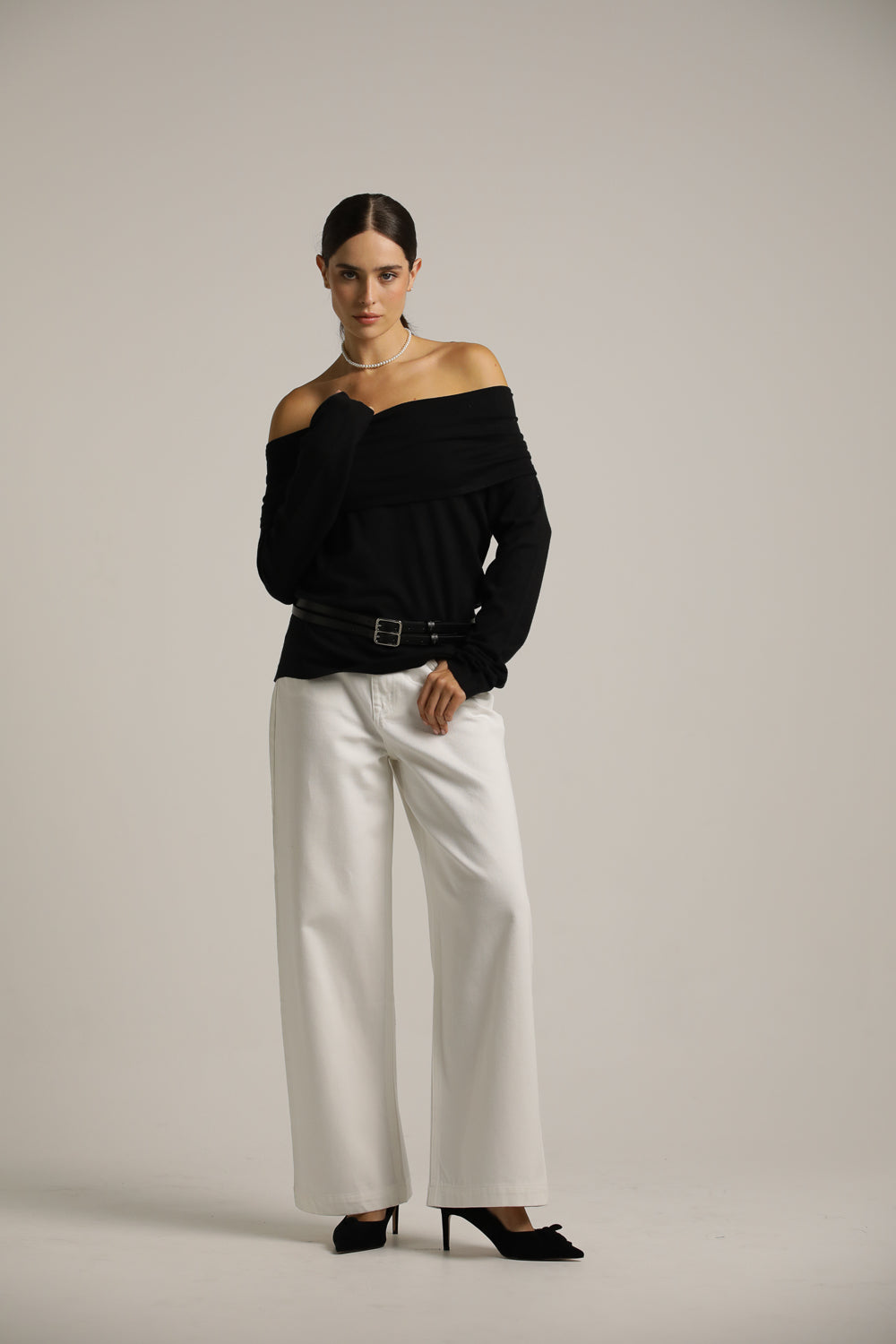 Off-The-Shoulder Knit