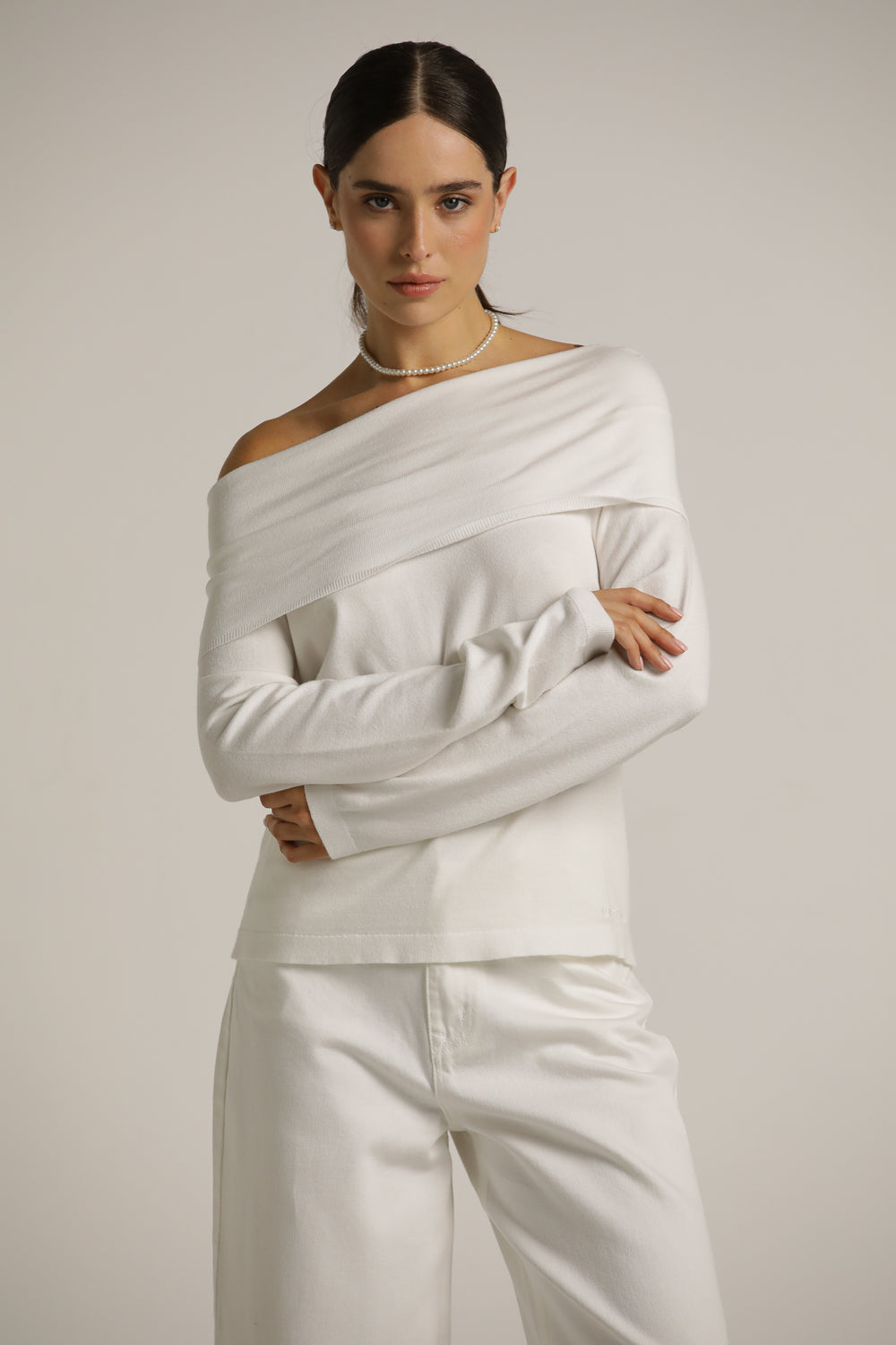 Off-The-Shoulder Knit
