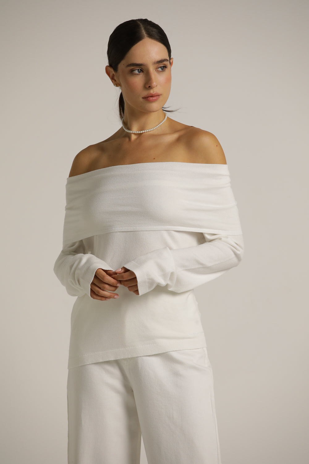 Off-The-Shoulder Knit