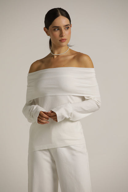 Off-The-Shoulder Knit