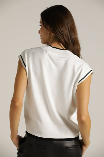 V-Neck Knitted Vest