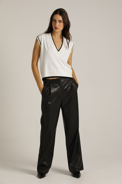 V-Neck Knitted Vest