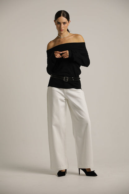 Double Thin Leather Belt