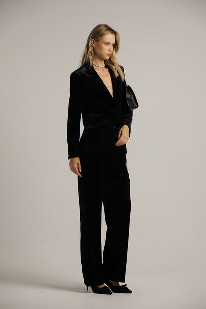 Tailored Velvet Blazer