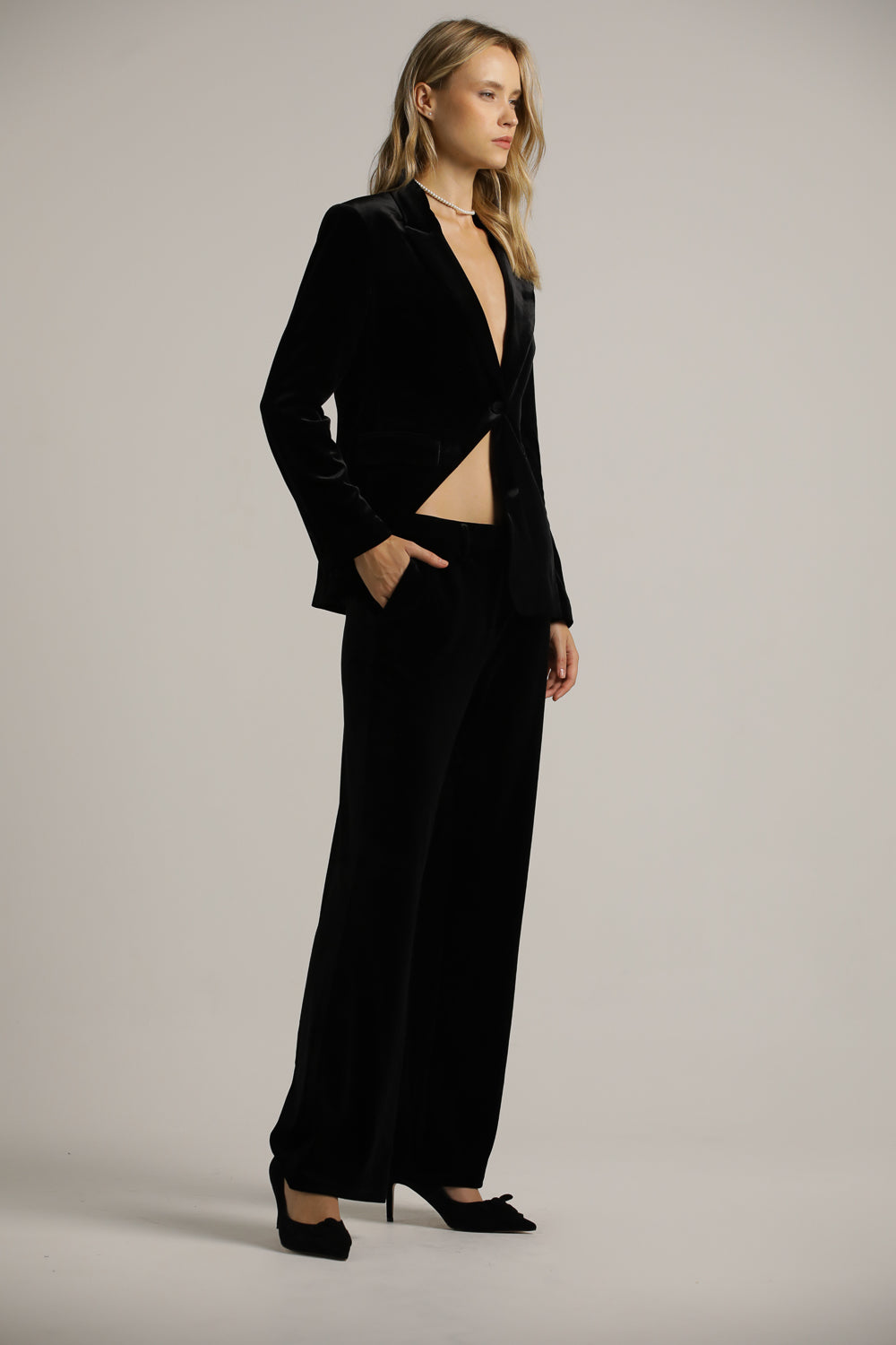 Velvet Tailored Trousers