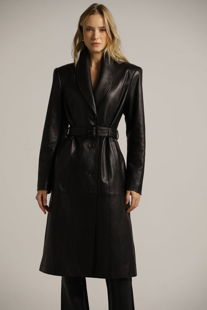 Leather Trench Coat