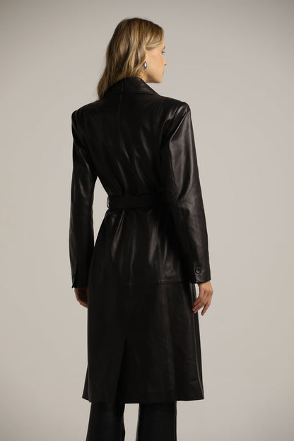 Leather Trench Coat