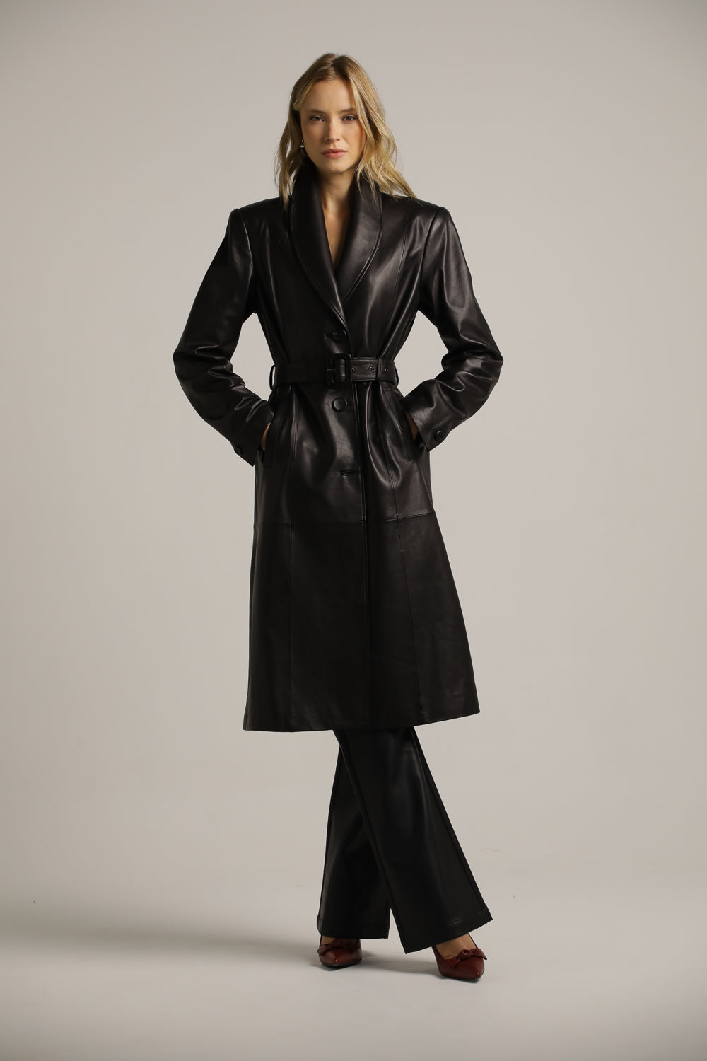 Leather Trench Coat