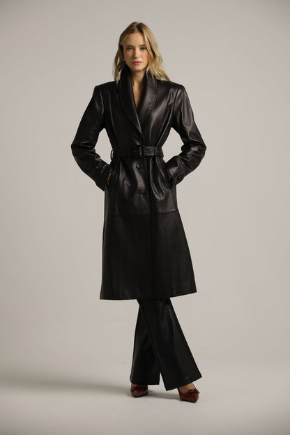 Leather Trench Coat