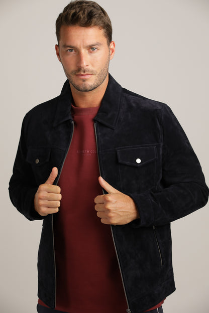 Genuine Suede Trucker