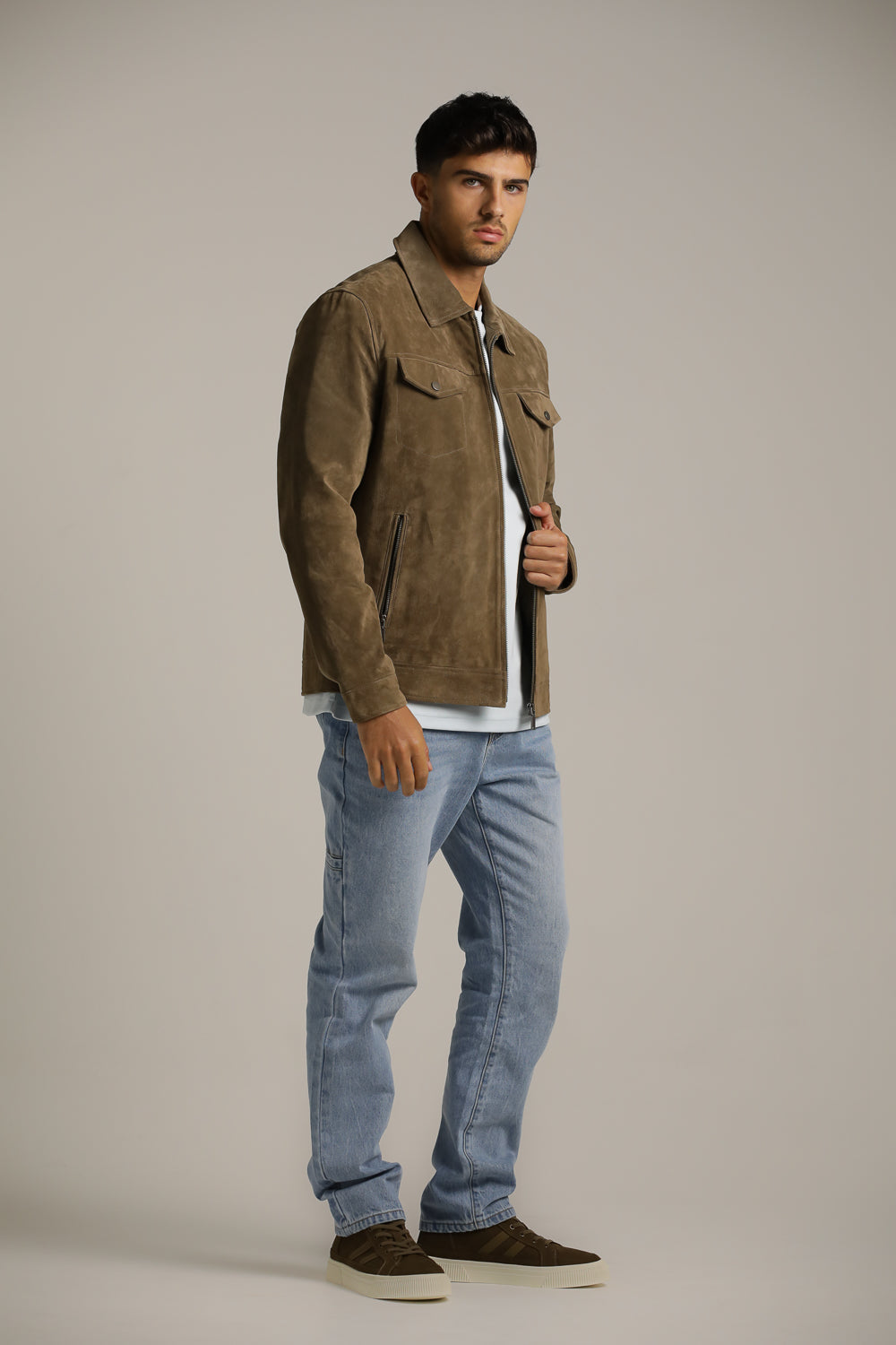 Genuine Suede Trucker