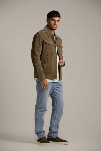 Genuine Suede Trucker