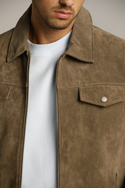 Genuine Suede Trucker