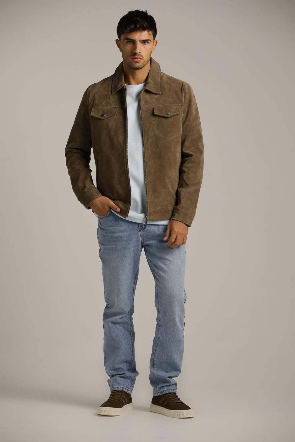 Genuine Suede Trucker