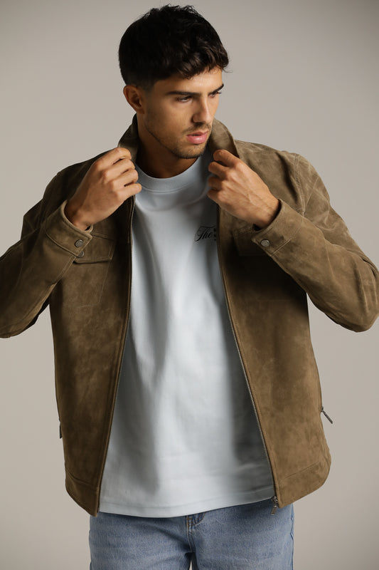 Genuine Suede Trucker