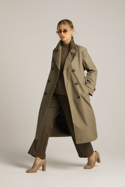 Classic Trench Coat In A Midi Length