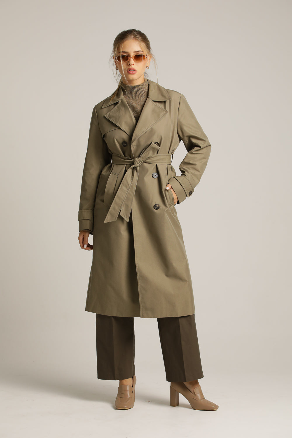 Classic Trench Coat In A Midi Length