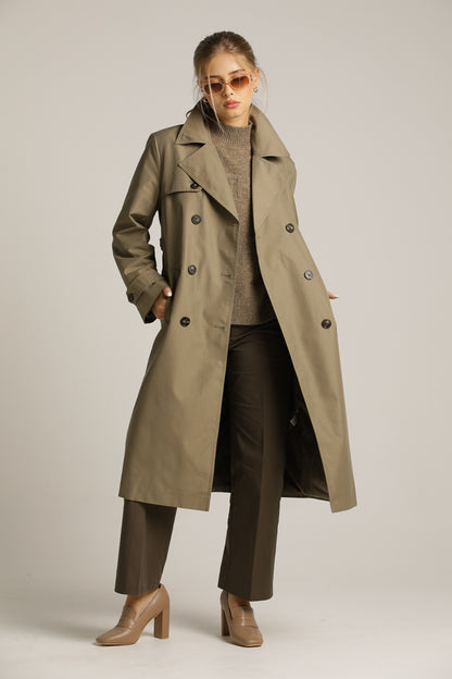 Classic Trench Coat In A Midi Length