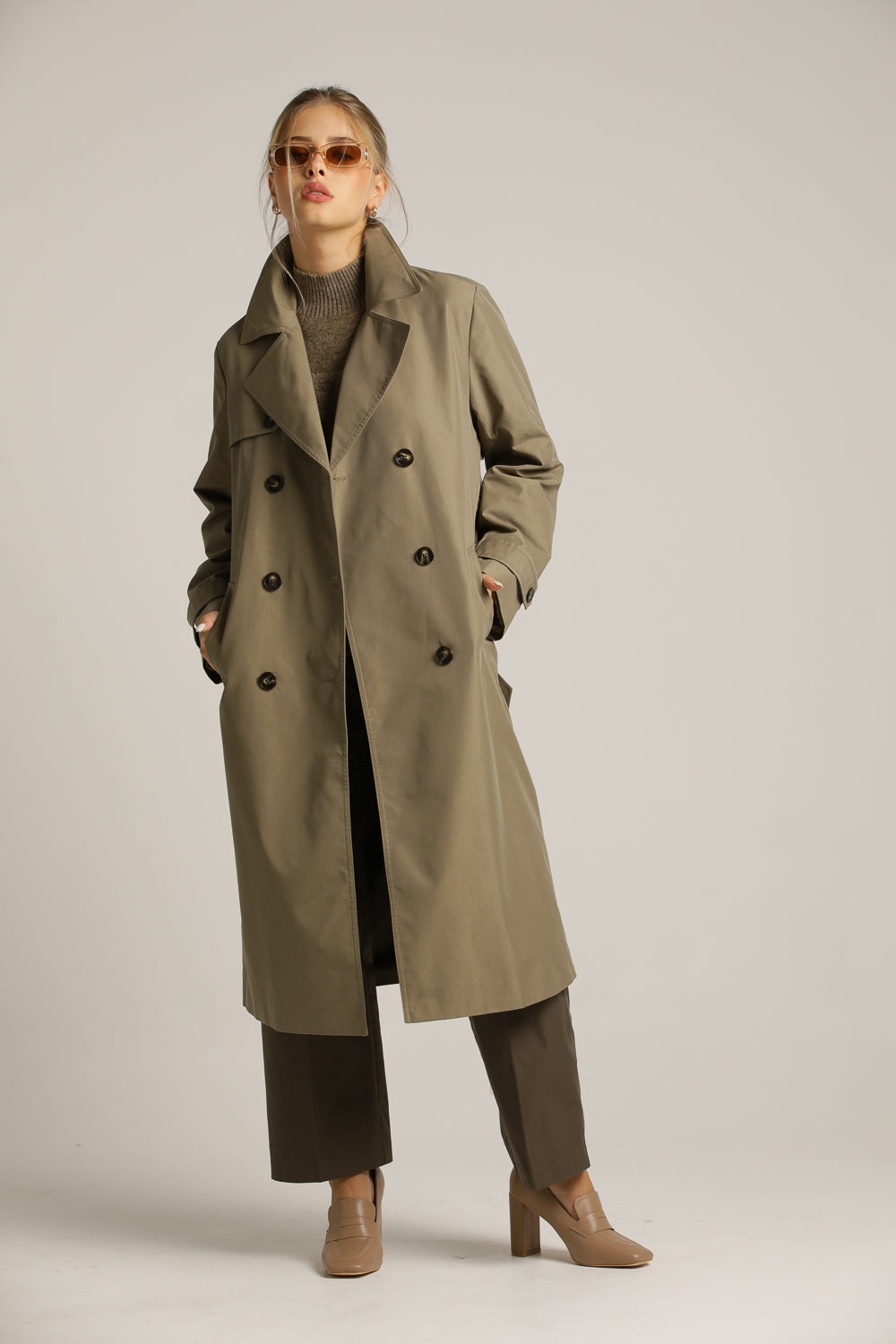 Classic Trench Coat In A Midi Length