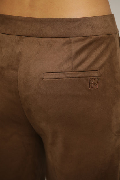 Faux Suede Trousers