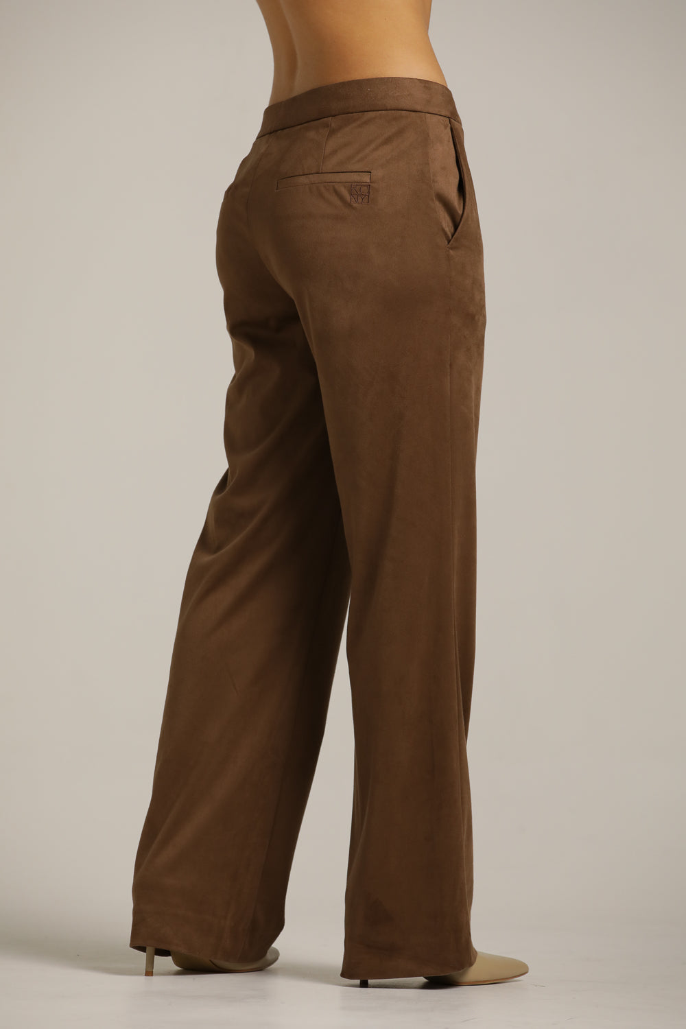 Faux Suede Trousers