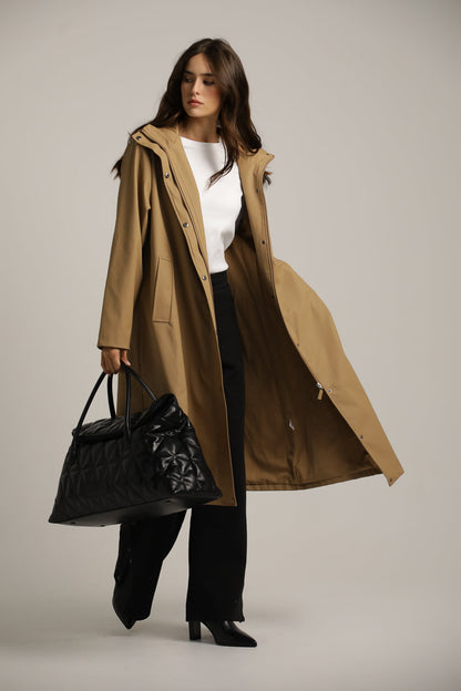 Long Raincoat In Polyester