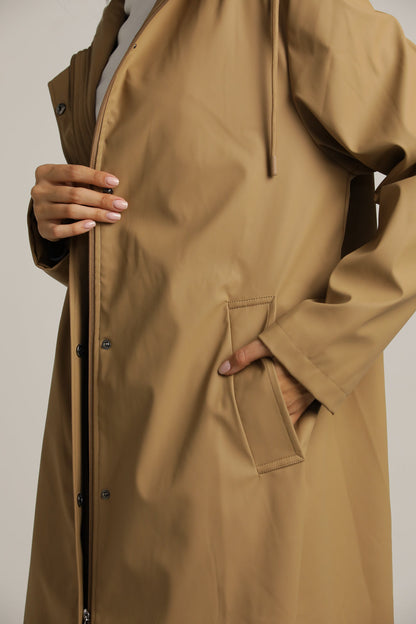 Long Raincoat In Polyester