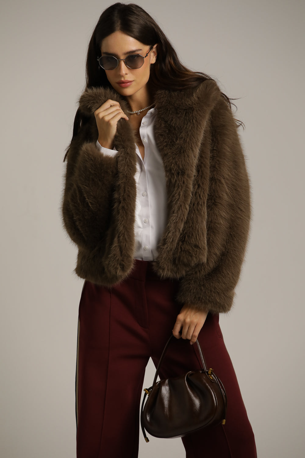 Short Faux-Fur Coat