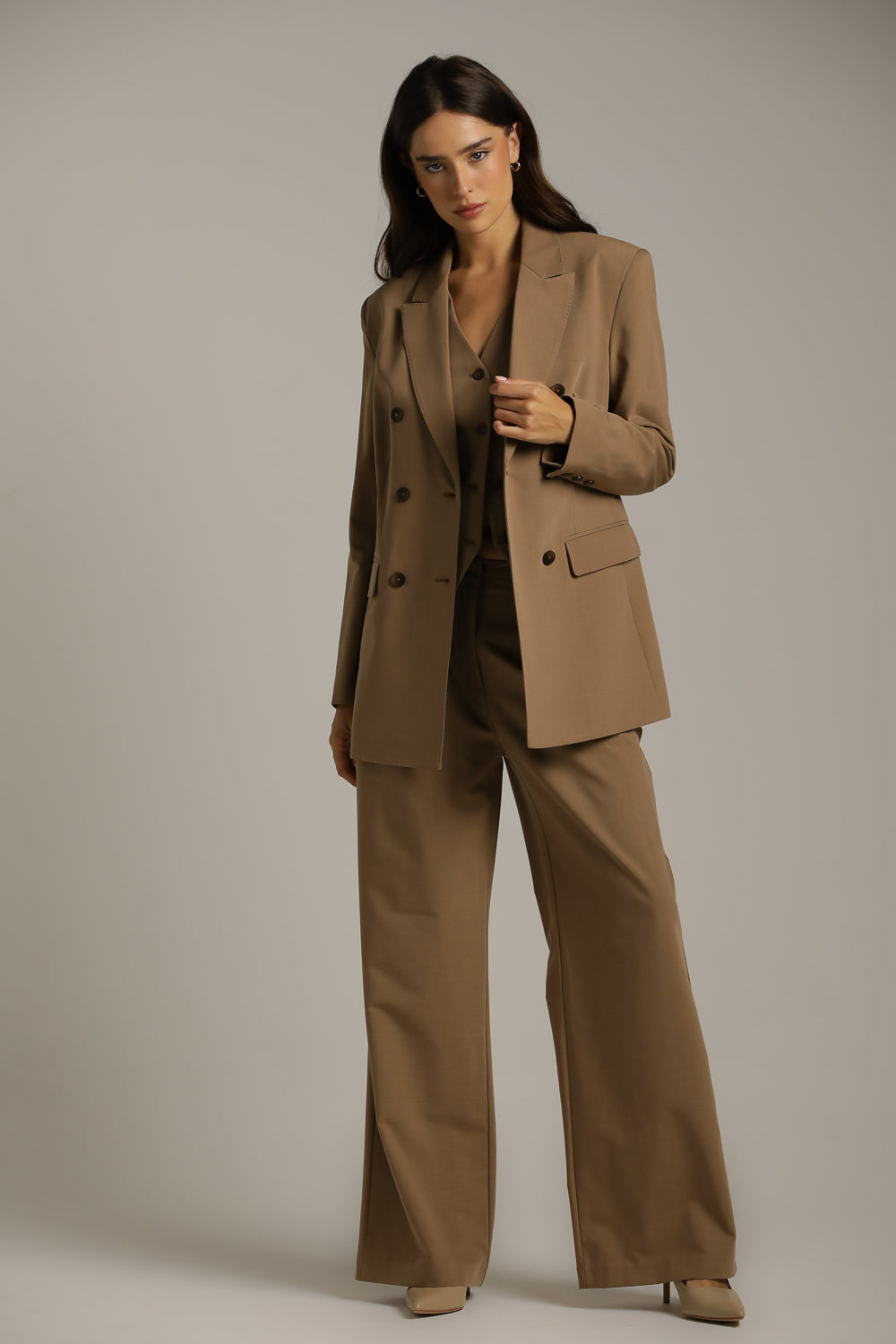 Oversized Blazer With Waist Belt