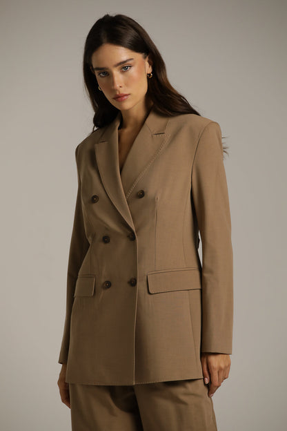 Oversized Blazer With Waist Belt