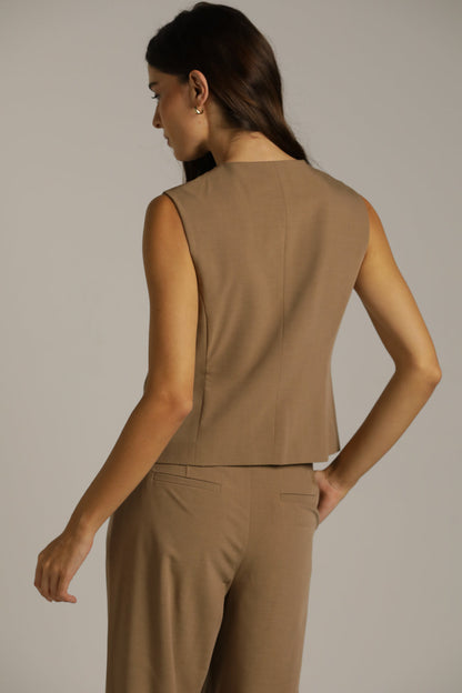 Tailored Waist-Length Vest