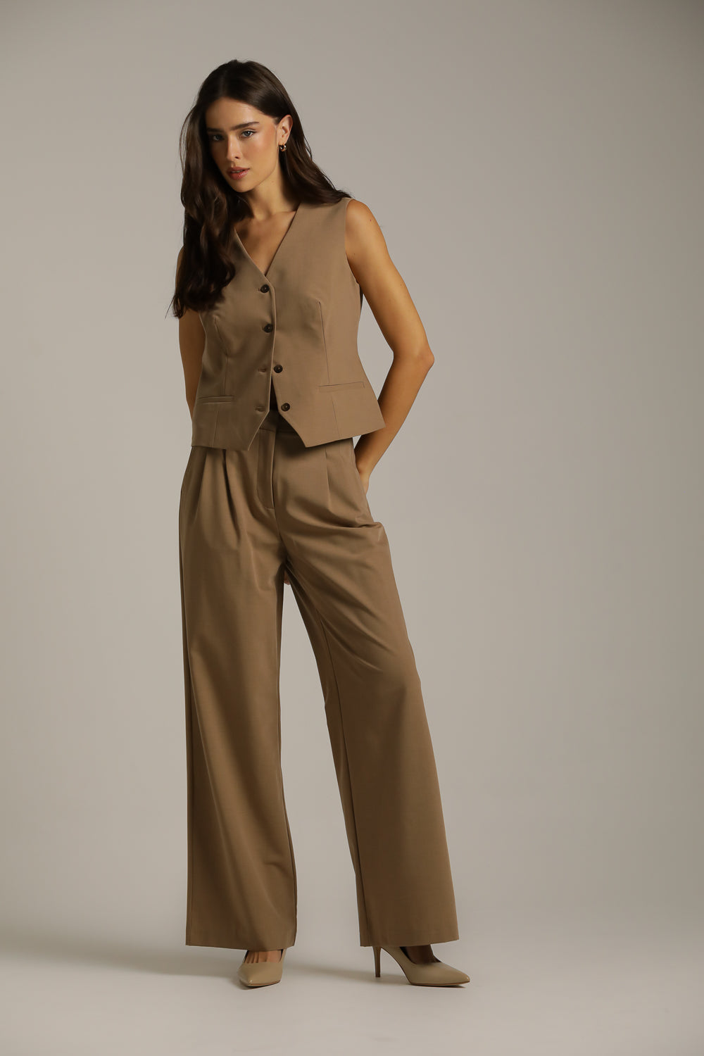 Tailored Waist-Length Vest