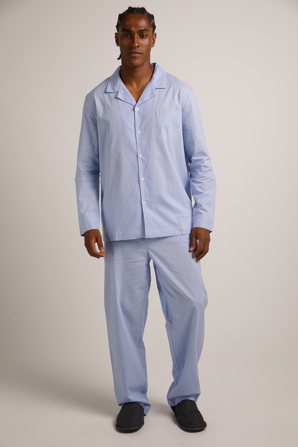 Poplin Long Pajama Set