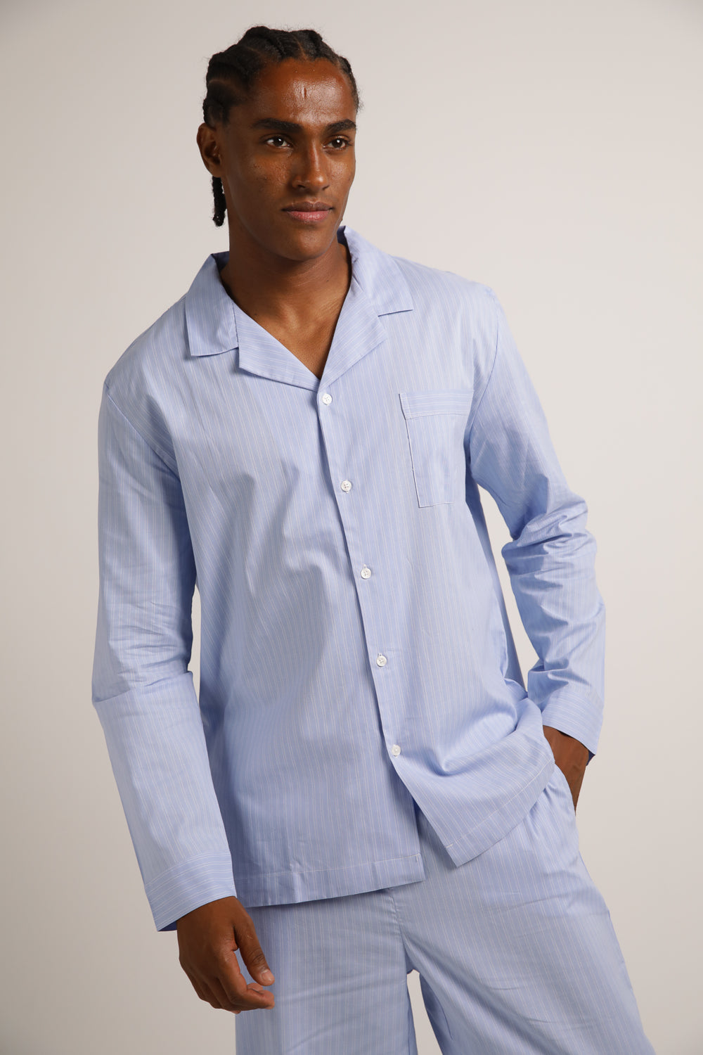 Poplin Long Pajama Set