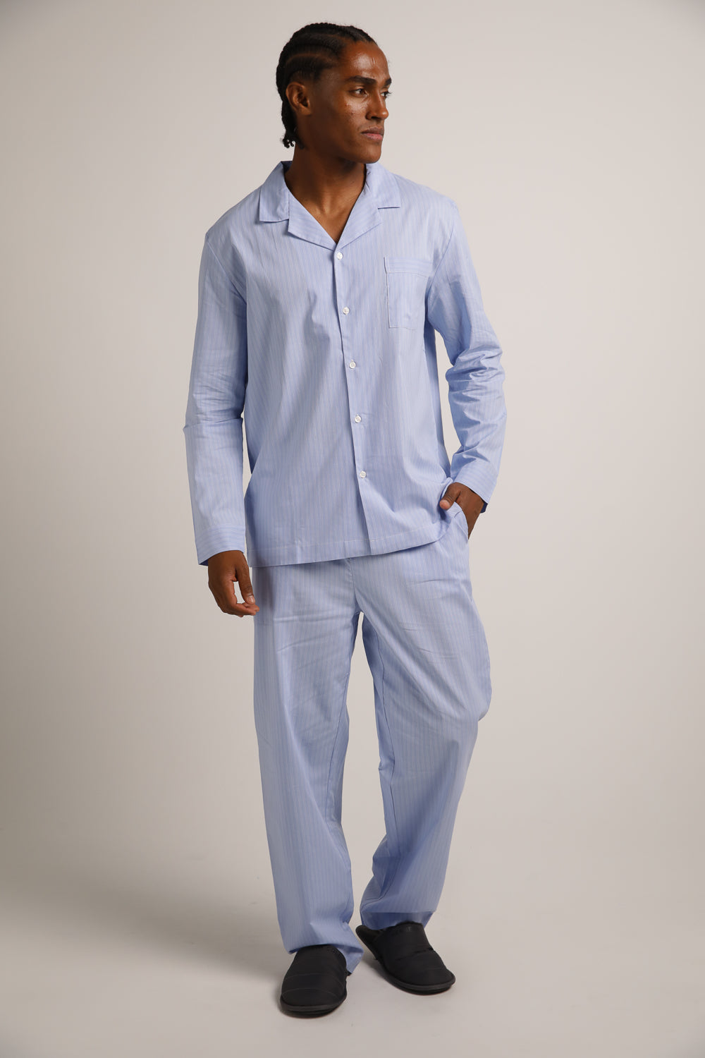 Poplin Long Pajama Set