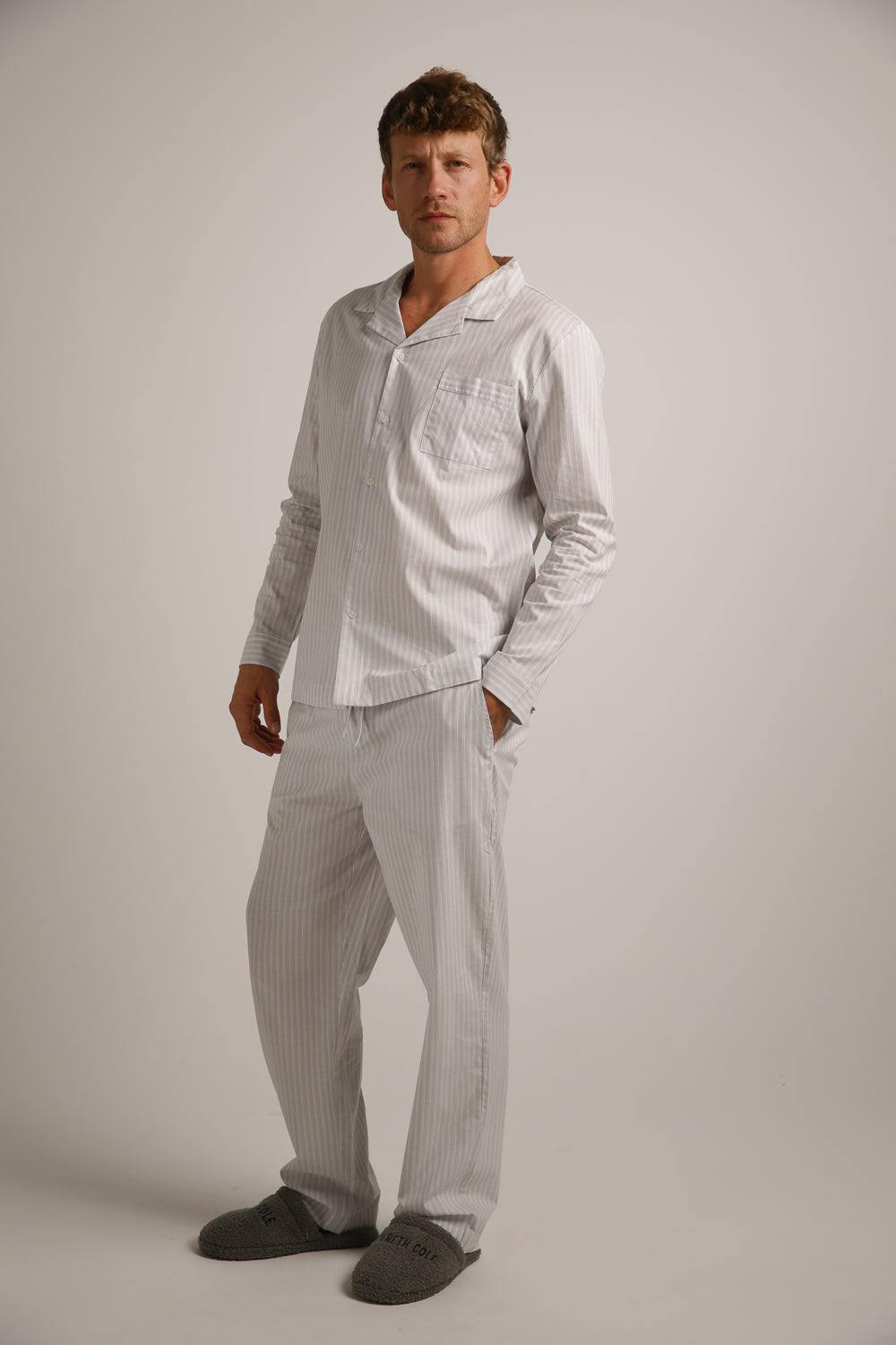 Poplin Long Pajama Set