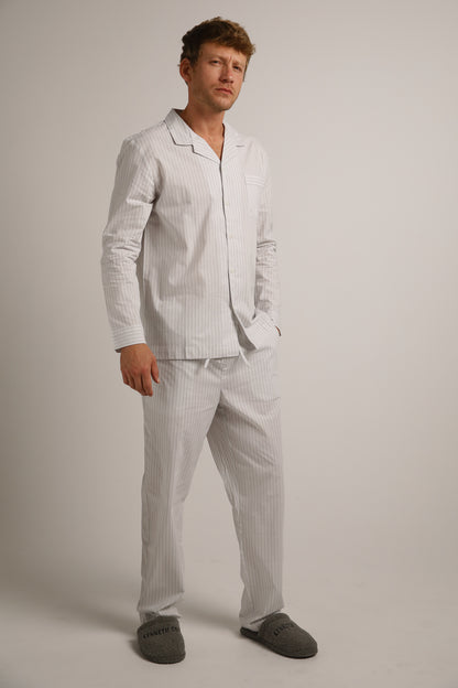 Poplin Long Pajama Set