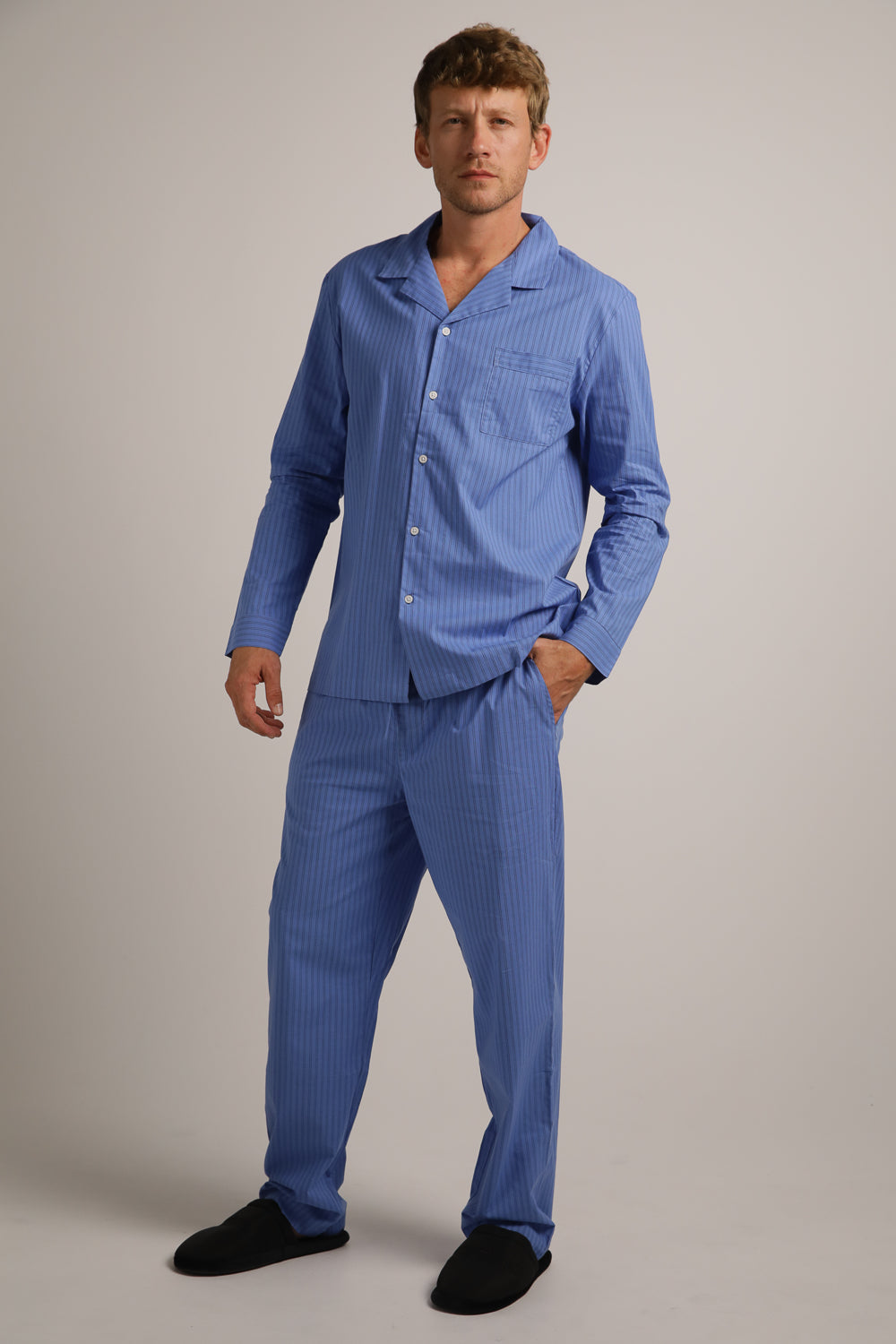 Poplin Long Pajama Set