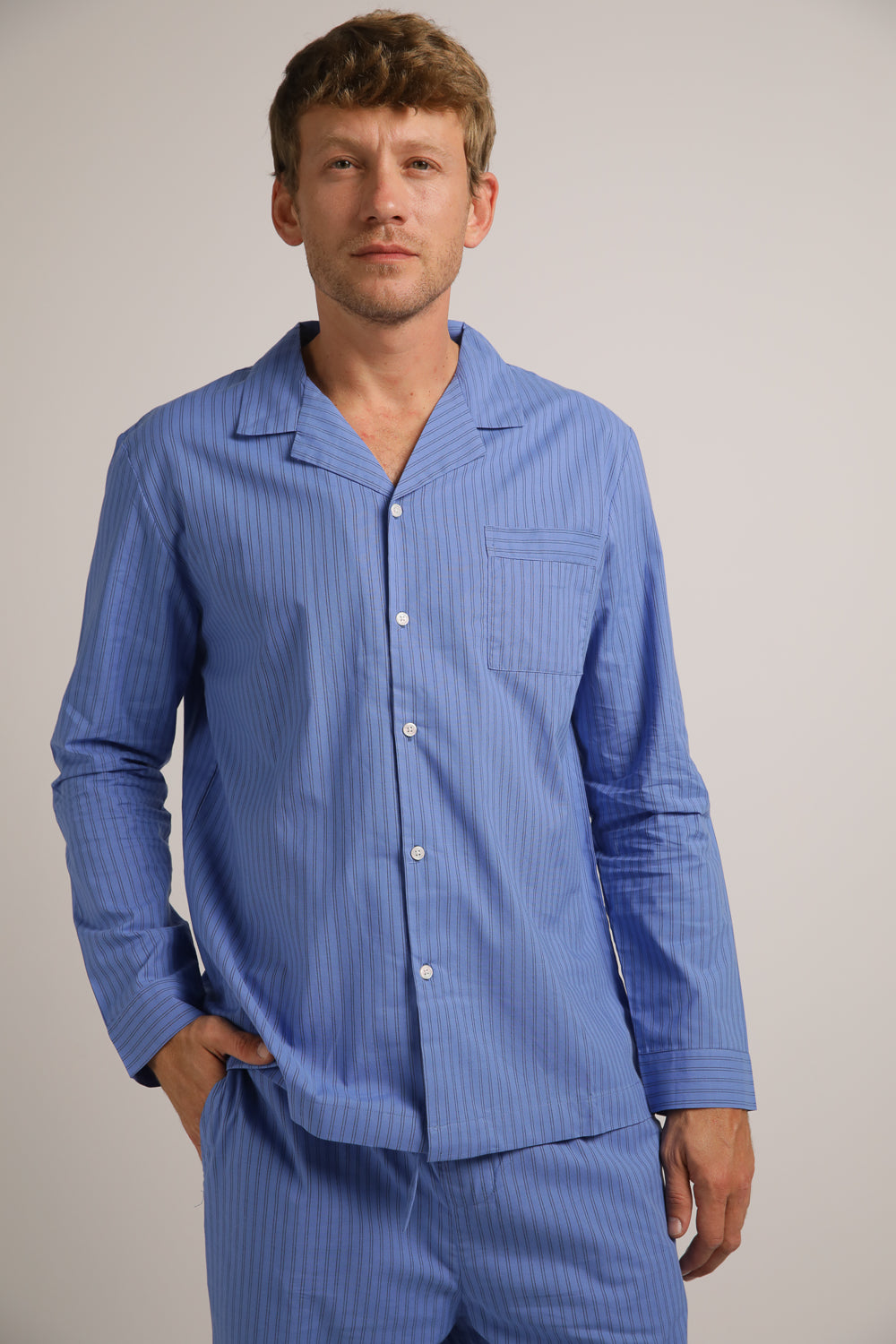 Poplin Long Pajama Set