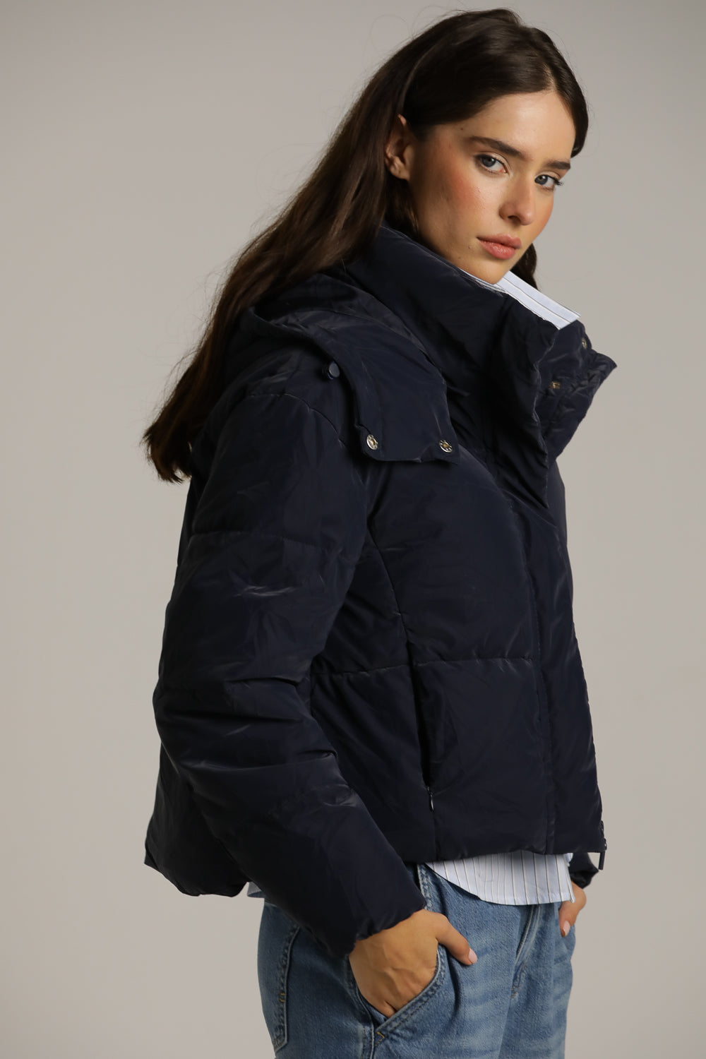 Cropped Puffer Jacket